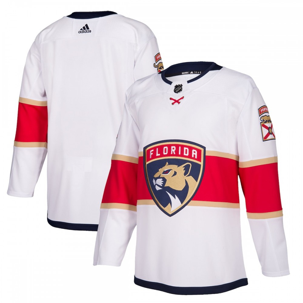 Florida Panthers adidas 2019/20 Away Authentic Jersey - White-Pro Kit Vault | Brand New 26/27 Sports Jerseys